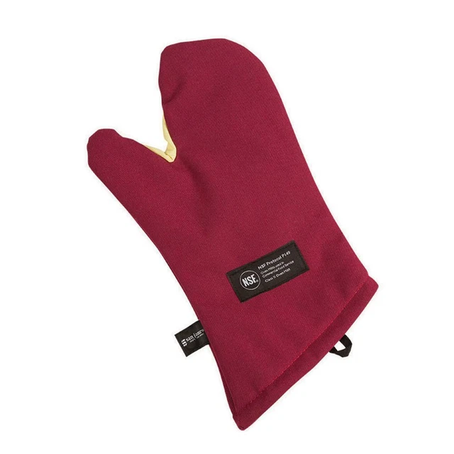San Jamar KT0215 Cool Touch Flame 15" Conventional Oven Mitt