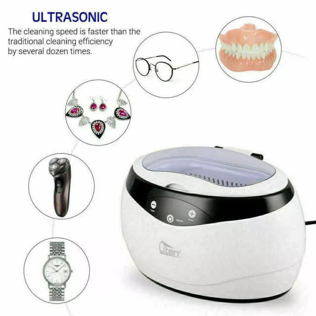 Uten Ultrasonic Cleaner 600ml Watch Digital Machine Jewelry Eyeglasses  Timer