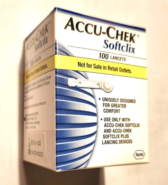Nuevo en caja Accu-Chek Softclix Lancets 100 ct caducidad 05/2015, envío gratuito