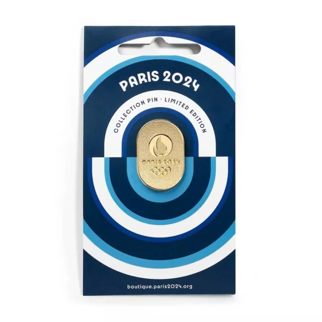 PARIS 2024 OLYMPIC Games Pin. Logo Of The Games. Round. In Burgundy