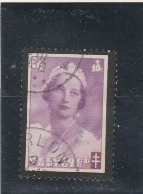 L6900 BELGIQUE TIMBRE Y&T N° 414 de 1935 " Mort de la Reine Astrid  " Oblitéré