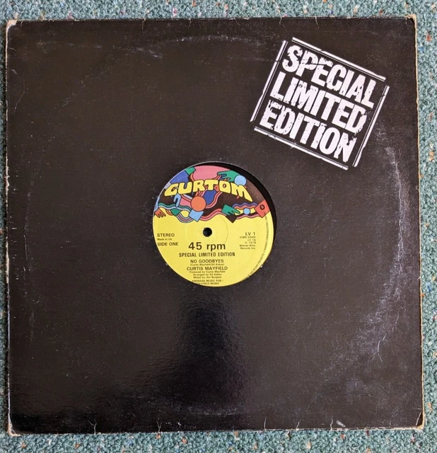 DISCOTHÈQUE CURTIS MAYFIELD - No Goodbyes / Party, Party (Ltd 1978 ...