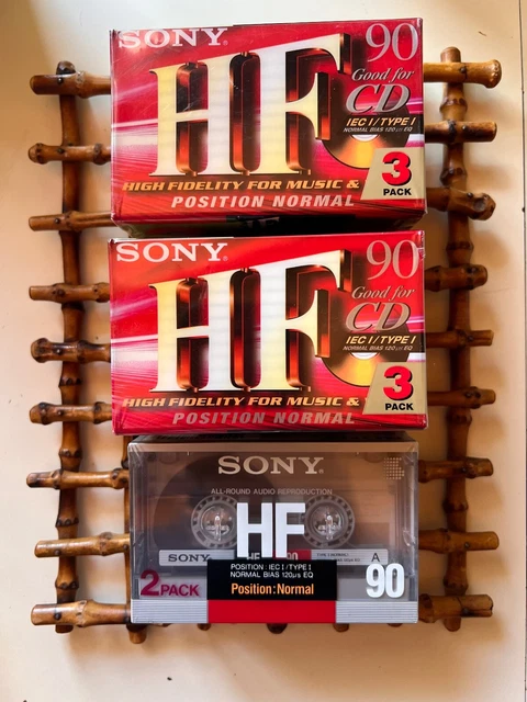 CASSETTES AUDIO ENREGISTRABLE Sony HF C90 Pack x3 Neuf d'ancien stock NOS EUR 12,00 - FR