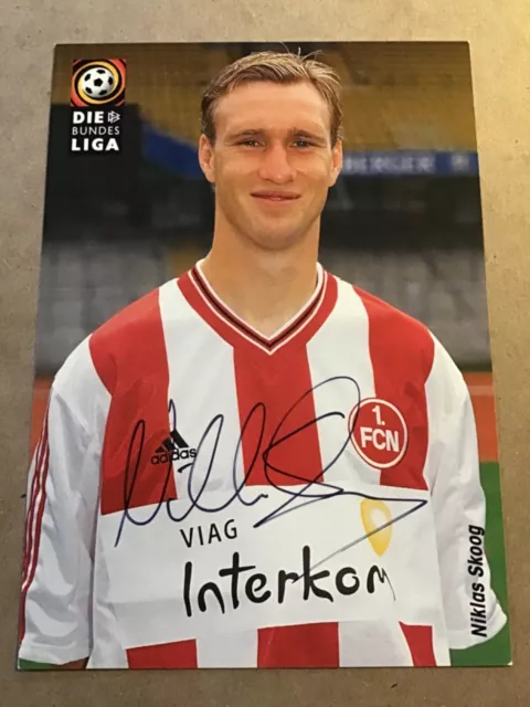 Niklas Skoog, Sweden 🇸🇪 1.FC Nürnberg 1998/99 hand signed