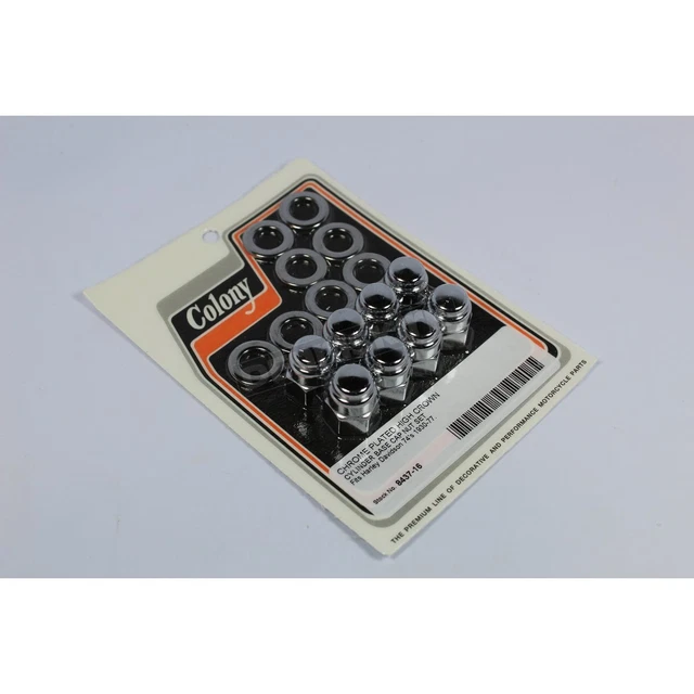 Colony Chrome Cap Cylinder Base Nut Kit - 8437-16