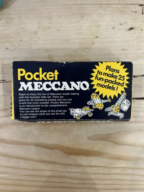 Vintage Pocket Meccano Set, Very Scarce Version in Box with Manual - USED