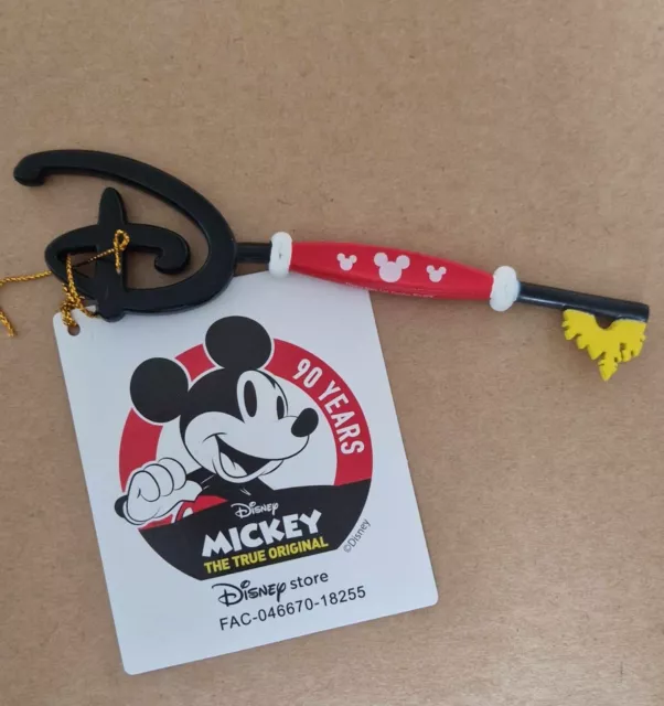 Disney Store Opening Ceremony Key Collectable - Mickey Mouse 90 Years Key