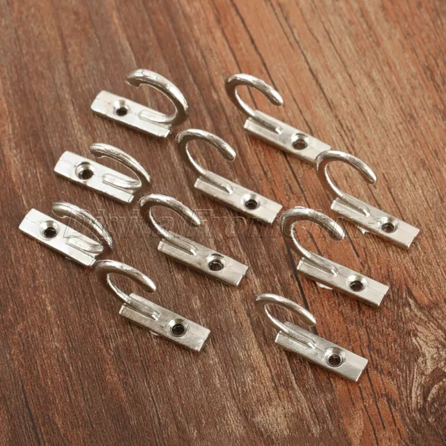 Mini Cloth Coat Hat Towel Hook Kitchen Bathroom Door Wall Hanger Holder 10pcs