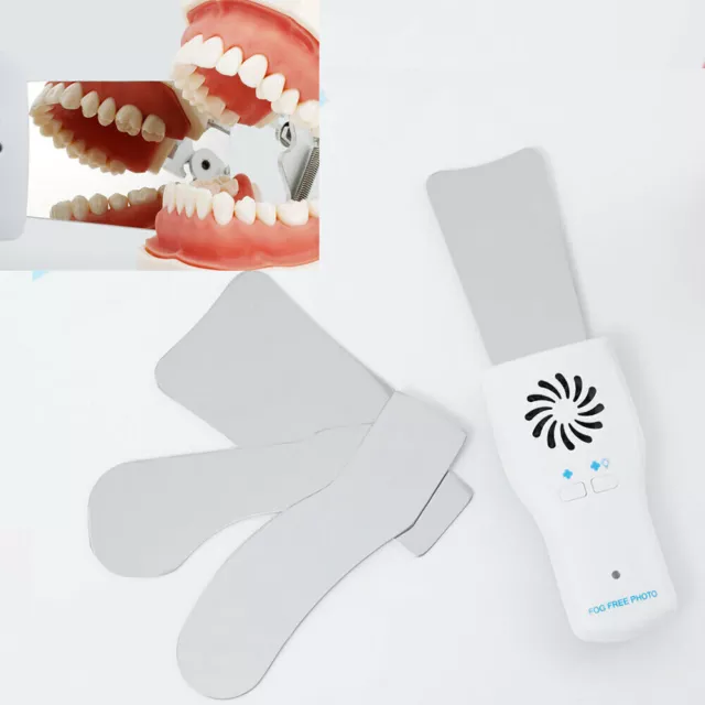 Dental Occlusal Mirror Fog Free LED Intra Oral Photo System 4 Mirror Anti-Fog