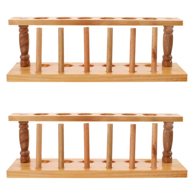 Wooden Test Tube Holder Stand for 6 Tubes-IR