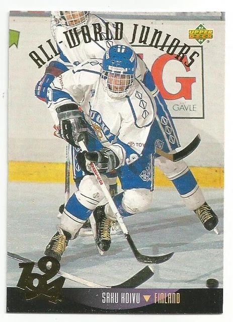Saku Koivu 1993-94 Upper Deck All World Juniors Card Near Mint Condition
