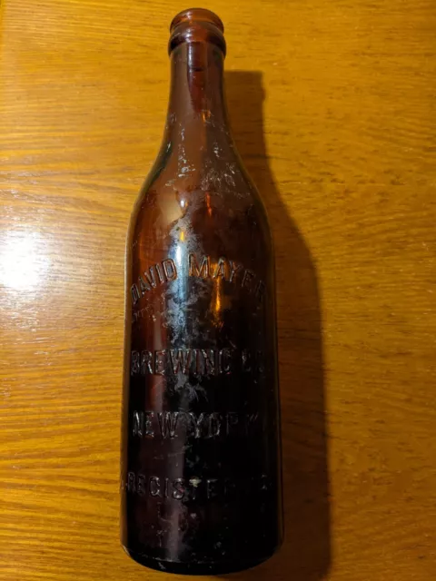 Amber DAVID MAYER Brewing Co.  New York Bottle (Bronx) early Crown Top