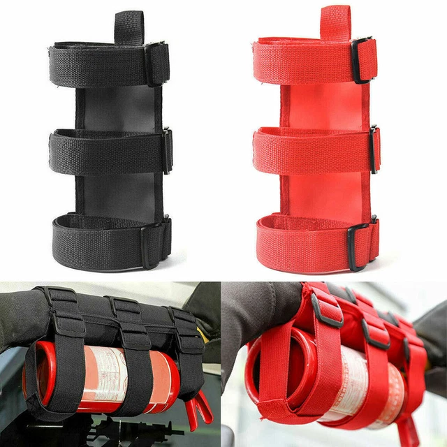 CAR ROLL BAR Fire Extinguisher Holder Mount Bracket For Jeep Wrangler