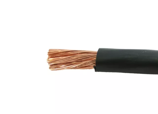 35mm2 Black Flexible PVC Battery Welding Cable 240 A Amps 1M 1 M Length Car Auto