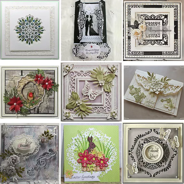 Multi Lace Border Metal Cutting Dies Stencil Scrapbooking Embossing Paper Crafts