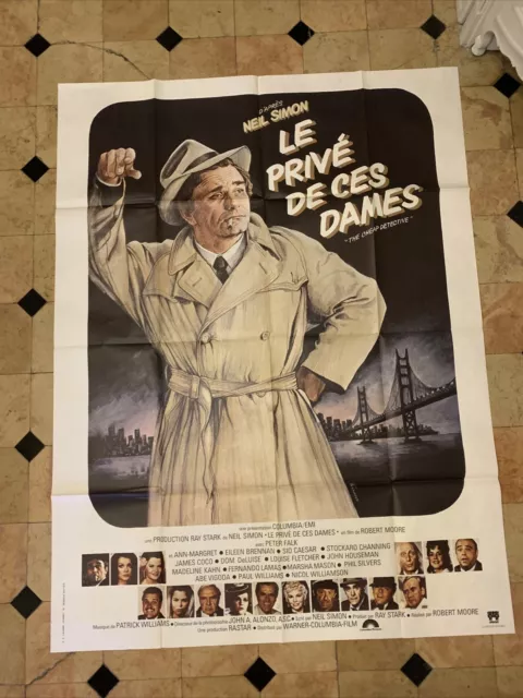 LE PRIVE DE CES DAMES peter falk columbo affiche Cinéma police detective Origin.