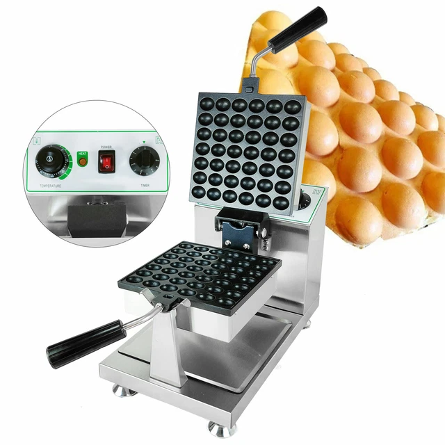1200W ELECTRIC ROTATED Egg Waffle Maker Commercial Waffle Making