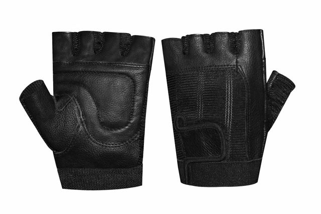 Weight Lifting Padded Leather Training Gym Exercise Cycling Wheelchair Gloves