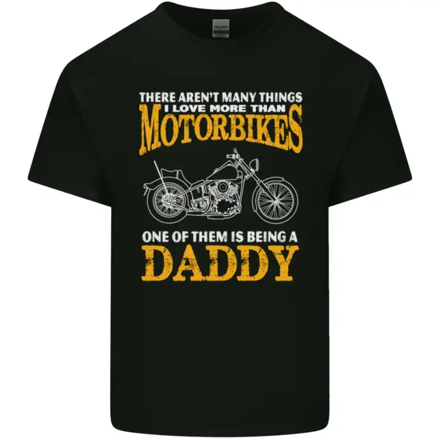 T-shirt top Being a Daddy Biker moto da uomo cotone
