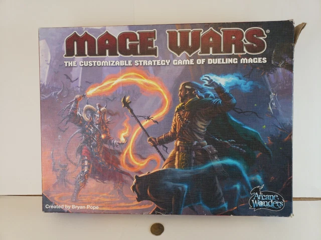 MAGE WARS BOARD Game Arcane Wonders Original Core set Priority Shipping ...