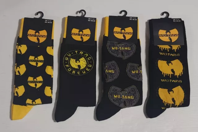 Wu-Tang Clan Mixed Lot Of Officially Licensed Socks (Size 7-11 Uk)