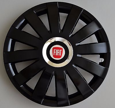 Fiat.... Set of 4 x 16"  Wheel Trims / Covers, Hub Caps ,Quantity 4,black&silver