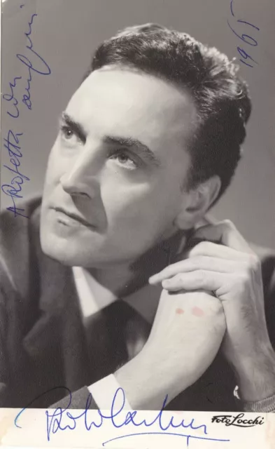 Paolo Carlini Autografo Teatro Cinema Tv Autograph Hand Signed