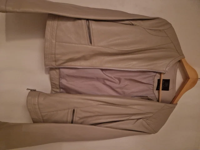 vend veste simili cuir couleur claire