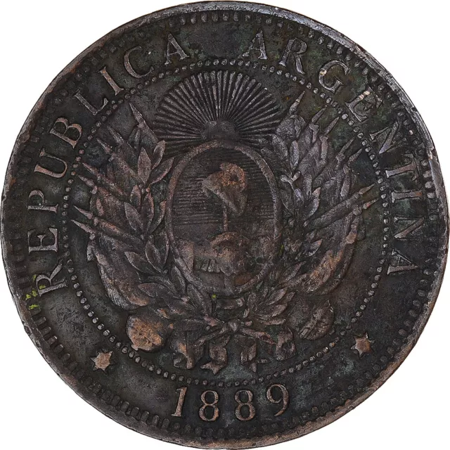 [#1341660] Coin, Argentina, 2 Centavos, 1889