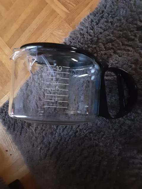 Braun Kaffeekanne BRSC010, Glaskaraffe mit klappbarem Kunststoffdeckel, Zubehör