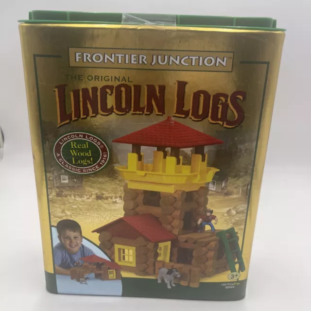 The Original Lincoln Logs Frontier Junction Building Set 100 Pcs Complete Set