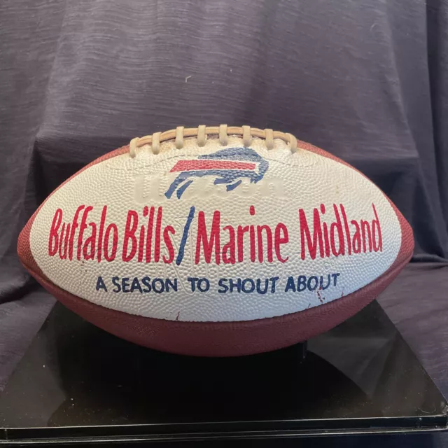 NFL Official WILSON FOOTBALL VTG BALL Buffalo Bills A Season To Shout About