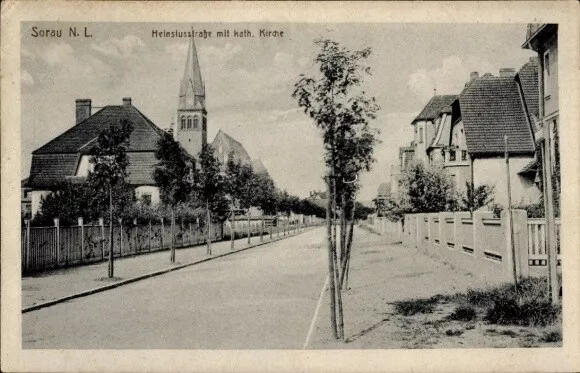 Ak Żary Sorau Niederlausitz Ostbrandenburg, Heinsiusstraße,... - 10919111