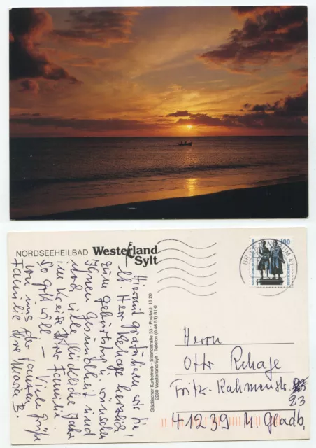 27369 - Sunset Sylt - Postcard, Run