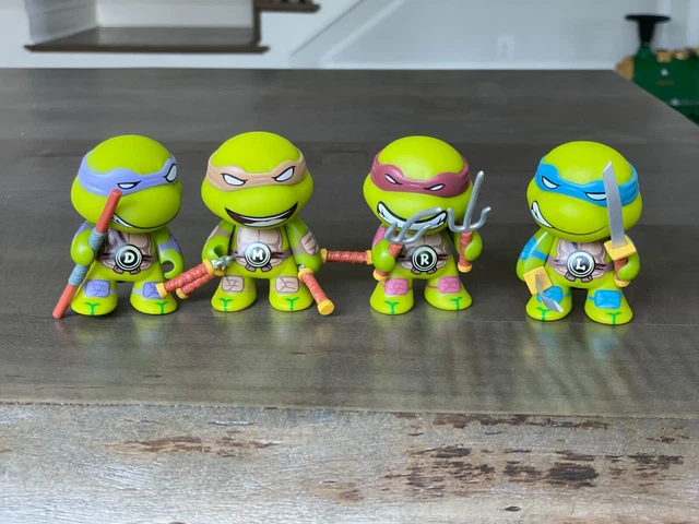 4 Pcs Teenage Mutant Ninja Turtles Mini Action Figures Toy Gift TMNT Collection