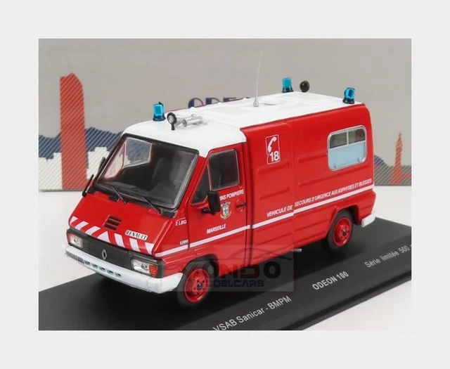 Miniature Renault T30 Odéon – 1/43, Version Pompier, Vsav, Neuve