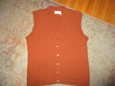 Burberry Burberry 1980s Pull Rayé Tricot Orange/Vert UK XL 015 B 