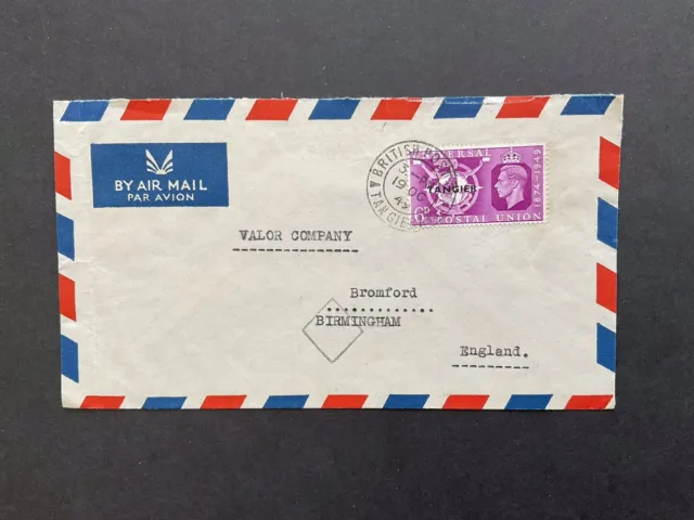Postal History  Morocco Agencies Tangier 1949 Air Mail To GB .