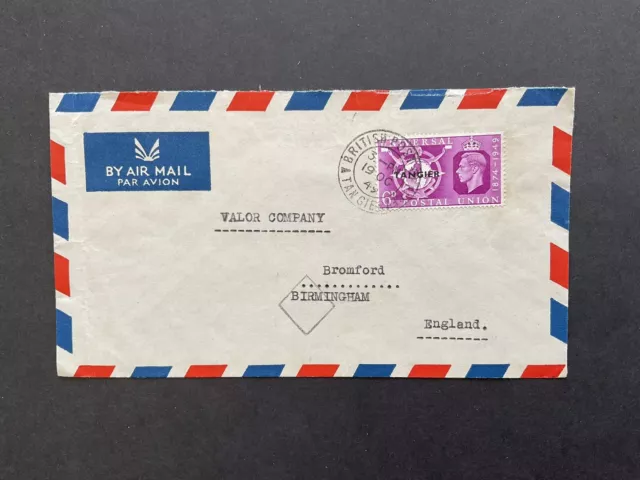 Postal History  Morocco Agencies Tangier 1949 Air Mail To GB .