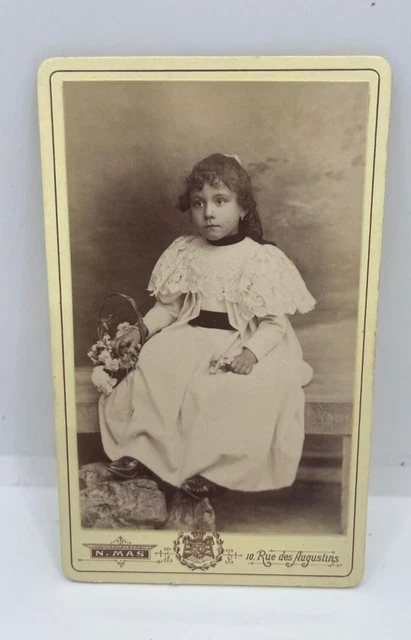 Photo CDV Originale Femme Mode Vers 1910 – Portrait Ancien Wiesbaden – Époque 1890
