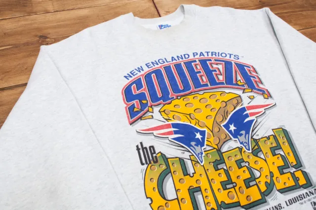 Vintage New England Patriots Sweatshirt XL USA Made 90s NFL R26312 2