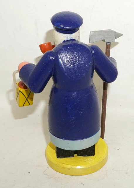 Räuchermann Räuchermännchen Wärter Wächter 12cm SEHR ALT /P16107 5