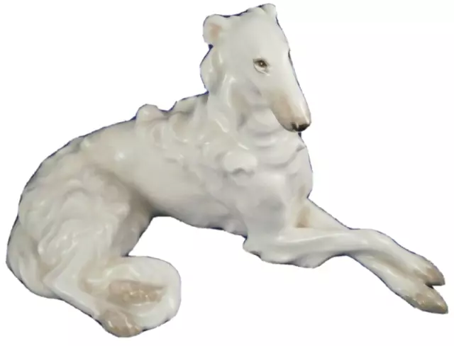 Nice Augarten Porcellana Originale Periodo Cane Borzoi Figurina Porzellan Wien