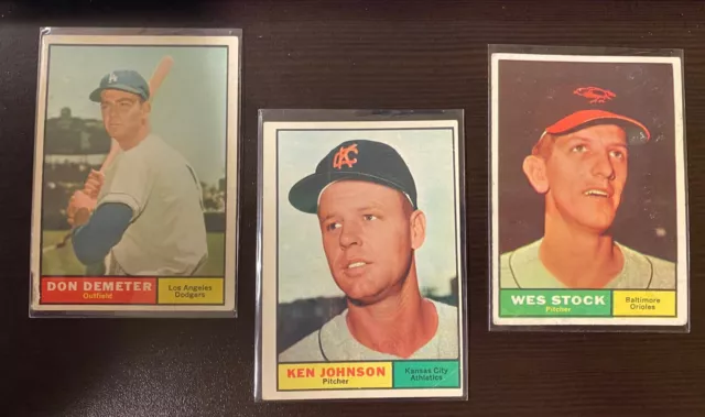 1961 Topps Baseball You Pick GD-VG! Some VG-EX! Finish the set!