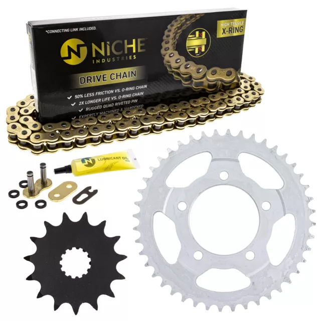Sprocket Chain Set for Suzuki SV650 15/44 Tooth 525 X-Ring Front Rear Kit