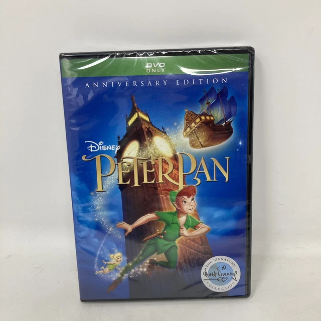 Peter Pan Walt Disney Signature Anniversary Edition DVD Only/ Blu-Ray New Sealed