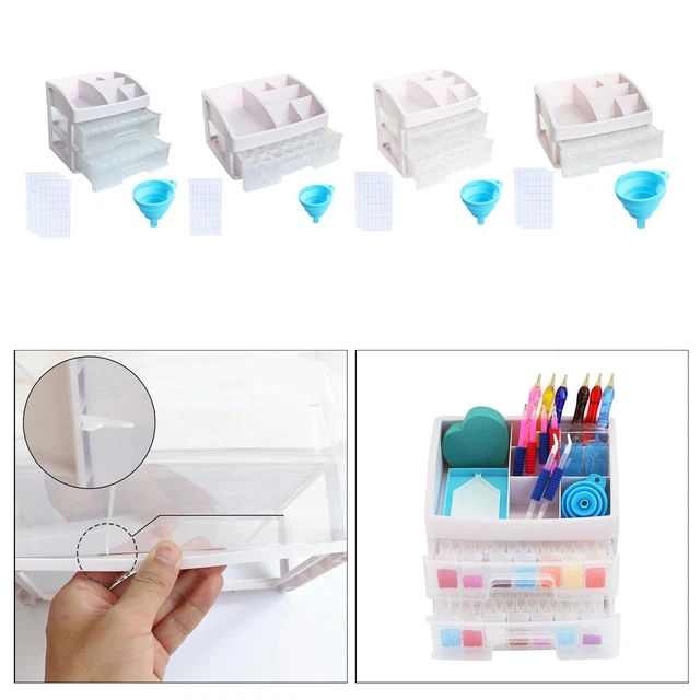Boîte Organisateur 50 Compartiments Amovibles Pour Perles, Nail Art Et Bijoux – Transparent