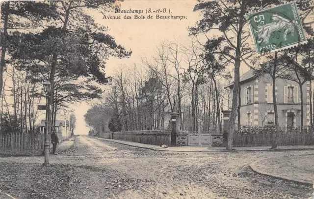 Cpa 95 Beauchamps Avenue Des Bois De Beauchamps