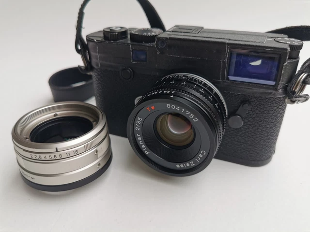 Leica M Carl Zeiss Planar 35mm F2 (Umbau, Conversion von Contax G)