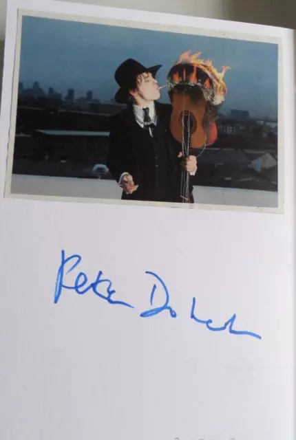 Pete Doherty The Libertines,  Autographed 8 X 6 Album Page.